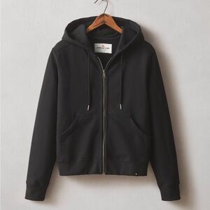 NEW W / O TAGS American Giant Women’s Black Classic Fit Full Zip Hoodie Medium